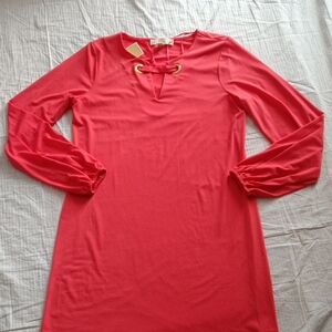 Michael Kors Pink Dress with Gold Accents